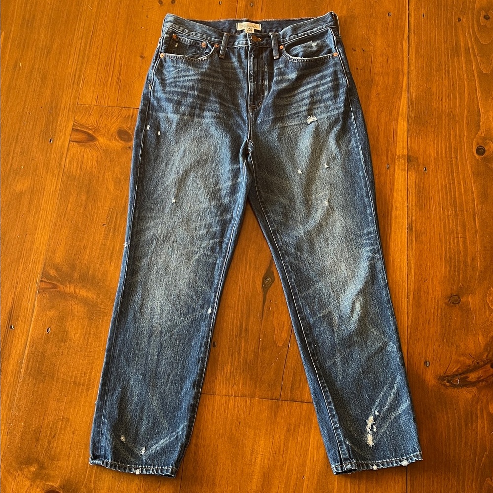 Madewell Distressed Jeans Classic Straight Leg Sz 29